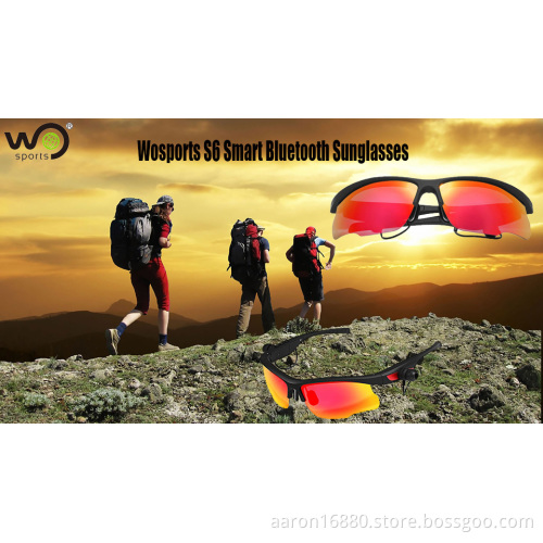 Wosports S6 smart bluetooth sunglasses for free shipping